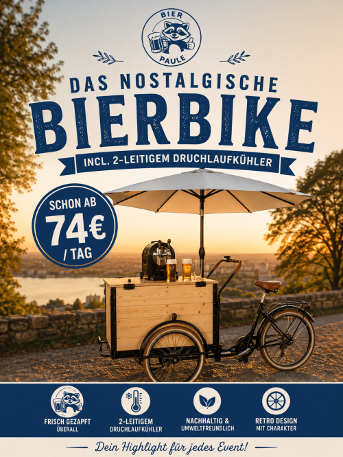 Nostalgische Bierbike Angebot 74 €